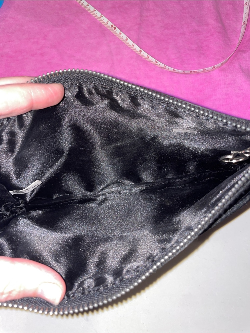 PINK Victoria’s Secret Black YOGA Leggings, sequin Y2K Top and purse - Picture 13 of 16